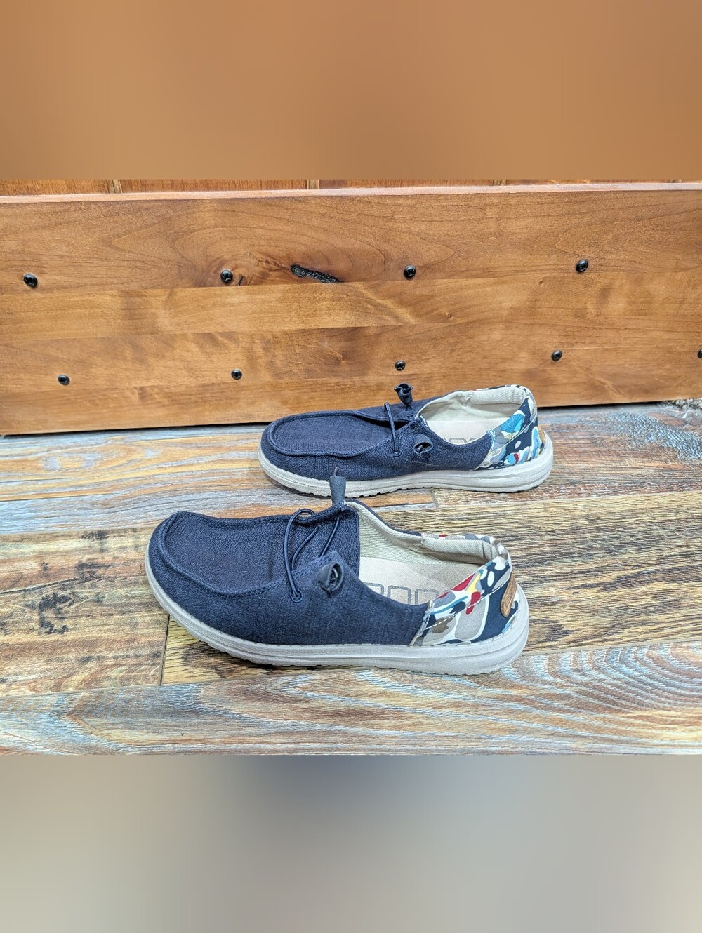 Hey Dude Navy Wendy Funk Women Size 6 - Picture 5 of 6